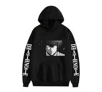 Zhongkaihua Death Note Light Yagami L Misa Amane Anime Digital avec capuche Sweat-shirt pour adultes et adolescents avec poches, chaud, cadeau pour les étudiants et les fans d'anime, M