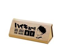 Zhongkaihua Étui à lunettes Haikyuu Shoyo Tobio - Léger - En cuir synthétique - Pliable, Oikawa Tooru, 6.3in L × 2.5in H × 2.7in W