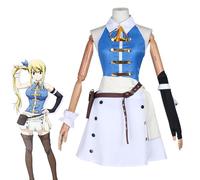Zhongkaihua Fairy Tail - Costume de Lucy Heartfilia & Erza Scarlet de l'anime pour adulte, jeu de rôle - Uniforme de marin, carnaval, Halloween, fête, carnaval, taille S à 3XL