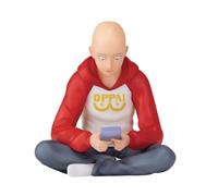 Zhongkaihua Figurine d'anime Saitama - Modèle assis - Statue en PVC - Figurines de collection d'anime japonais et manga - Ornements de bureau