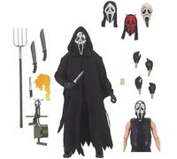 Zhongkaihua Figurine Ghostface - Figurine Ghostface - 18 cm - Modèle en PVC - Décoration de Noël pour la maison ou le bureau - Collection d'anniversaire - Décoration d'Halloween - Cadeau