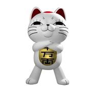 Zhongkaihua Figurine Turbo Granny Mignon Chat Blanc Figurine d'action 10 cm Modèle de statue en PVC Anime Décoration de Noël Maison Voiture Bureau Ornement Cadeau d'anniversaire pour