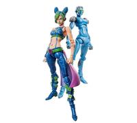 Zhongkaihua Figurines d'anime 2 pièces Stone Free/Cujoh Jolyne Figurine en PVC 15 cm Statue de modèle d'action anime mobile Décorations de bureau Figurines de collection Cadeaux
