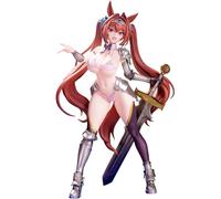 Zhongkaihua Figurines d'anime Daiwa Scarlet Figure armure argentée tenant une épée Modèle Statue en PVC Ornement décoratif, 25 cm