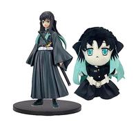 Zhongkaihua Figurines d'anime et poupée en peluche - Ensemble combiné Shinobu/Giyuu/Tanjiro/Nezuko - Figurine Shinazugawa Sanemi - Figurine anime - Statue décorative - Cadeau de collection