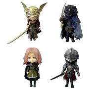 Zhongkaihua Figurines Melina/RagingWolf/Malenia/Blaidd en PVC 4 pièces Modèle Anime Jeu Figurine d'Action Anime Statue de Collection Décoration de Bureau Cadeaux
