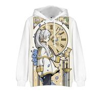Zhongkaihua Frieren Beyond Journey's End Frieren Himmel Anime Sweat à capuche numérique - Sweat à capuche avec poche - Cadeau chaud pour garçons, filles, étudiants, amoureux, Frieren - 01, XS