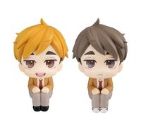 Zhongkaihua Haikyuu Figurines Miya Atsumu/Miya Osamu 10 cm PVC Haikyuu Look Up Figure Anime Statue Mini Model Décorations Collection Cadeaux