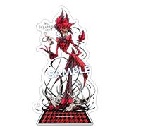 Zhongkaihua Hazbin Figurine d'hôtel Alastor/poussière d'ange/Lucifer Hazbin Hôtel en acrylique Figurine de collection