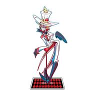 Zhongkaihua Hazbin Figurine d'hôtel Alastor/poussière d'ange/Lucifer Hazbin Hôtel en acrylique Figurine de collection