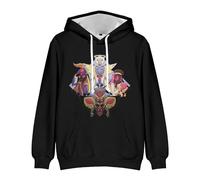 Zhongkaihua Hazbin Hotel Charlie Morningstar Vaggie Anime Sweat à capuche numérique avec poche Cadeau chaud pour garçons filles étudiants amoureux, Type 1, M