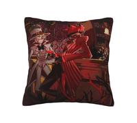 Zhongkaihua Hazbin Hôtel Taie d'Oreiller Anime - Impression Alastor/Angel Dust 45 x 45 cm (Oreiller Non Inclus)