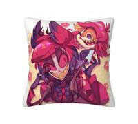 Zhongkaihua Hazbin Hôtel Taie d'Oreiller Anime - Impression Alastor/Angel Dust 45 x 45 cm (Oreiller Non Inclus)