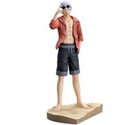 Zhongkaihua JJK Gojo Satoru Figurine Debout Tenue de Plage Modèle PVC Statue Anime JJK Geto Suguru Figurine d'action Collections Décorations de bureau Cadeaux 21 cm