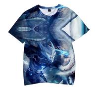 Zhongkaihua Kaiju No. 8 T-shirt d'été décontracté pour enfants et adultes Impression 3D Kafka Hibino Anime T-shirt à manches courtes confortable et tendance pour les fans Cadeau, Type 6, 4XL