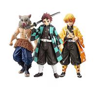 Zhongkaihua Kamado Tanjiro Hashibira Inosuke Agatsuma Zen'itsu Anime Figurines d'action Collection Modèle Statue de bureau Ornements de bureau Cadeaux Taille 16 cm