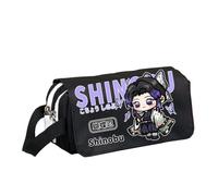 Zhongkaihua Kanroji Mitsuri/Tokitou Muichirou Trousse à crayons en toile avec imprimé dessin animé mignon pour étudiants Papeterie Sac de rangement grande capacité 20 x 8 x 10 cm, Type 8., 20x8x10cm