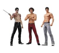 Zhongkaihua Lot de 3 figurines Goro Majima et Kiryu Kazuma 17 cm Fight Fiercely Ver. Kasuga Ichiban Game Action Figure Anime Model Collectible Ornement Cadeau pour les fans