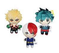 Zhongkaihua MHA Bakugo Katsuki Pendentif en peluche 15 cm Oreiller en peluche PP Coussin en coton doux rembourré Sac de voiture Décoration de la maison pour les fans