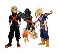 Zhongkaihua MHA Bakugou Katsuki Figure Midoriya Izuku/All Might Figurine de position de bataille Modèle PVC Statue Anime MHA Figurines d'action Collection Décorations Gfits
