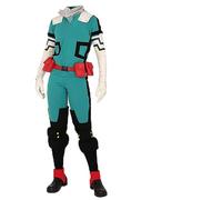 Zhongkaihua MHA Midoriya Izuku Costume de jeu de rôle avec perruque pour Halloween, carnaval, fête pour adultes