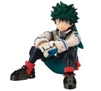 Zhongkaihua MHA Midoriya Izuku Figurine en Pose Assise Midoriya Izuku Figurine d'Action à Collectionner 10CM PVC Modèle pour Bureau à la Maison Décoration de Noël Ornement
