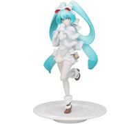 Zhongkaihua Miku Figurine Gâteau Thème Anime Fille PVC Modèle Figure Action Figurines Maison Voiture Bureau Décoration Cadeau d'anniversaire pour les fans, 7.48 Pouces (19cm)
