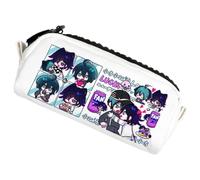 Zhongkaihua Nagito Komaeda/Enoshima Junko Trousse à crayons pour étudiants Papeterie Stockage Anime 3D Impression Dessin animé Trousse à crayons Fermeture éclair Taille 9 x 19 cm, Type 1, 9x19cm