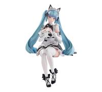 Zhongkaihua NIKKE Figurine privée, figurine de déesse privée, tenue de soubrette avec oreilles de chat assises en PVC, 15 cm, figurine de collection, décoration de bureau