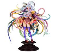 Zhongkaihua No Game No Life Figurine d'anime Shiro Figurines d'action Statue Modèle Cheveux colorés Debout Ver 27CM Figurine en PVC Statue Modèle Ornement Collection