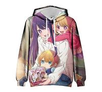 Zhongkaihua Oshi no Ko Hoshino Ai Hoshino Rubi Sweat à capuche numérique avec poche Cadeau chaud pour garçons filles étudiants amoureux, Type - 02, S