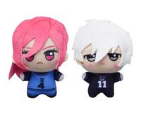 Zhongkaihua Reo/Rin/Sae/Chigiri/Bachira/Nagi Peluche Anime Figurines Pendentif Cartoon Mignon Doux Rembourré Sac à Dos Sac à Dos Occasions Décorations Cadeaux Collectibles