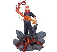 Zhongkaihua Ryomen Sukuna Figurine à Effets spéciaux Combat Action Statue Scène Statue avec Sol Paysage Base PVC Modèle Ornements de Bureau