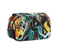 Zhongkaihua Soshiro Hoshina/Hibino Kafka Anime Trousse à crayons Impression 3D Grande Capacité Double Fermeture Éclair Double Compartiment Toile Trousse à crayons Étudiants Start School Papeterie