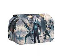 Zhongkaihua Soshiro Hoshina/Hibino Kafka Anime Trousse à crayons Impression 3D Grande Capacité Double Fermeture Éclair Double Compartiment Toile Trousse à crayons Étudiants Start School Papeterie