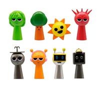 Zhongkaihua Sprunki Figurine de 6,5 cm - 8 capuchons de crayons - Modèle animé - Pour voiture, maison, bureau, bibliothèque, Noël, anniversaire, fête - Cadeau pour les fans