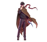 Zhongkaihua Statue de Sung Jin Woo Sung Jin Woo Figurine d'action avec cape Accessoires amovibles Ver 21CM Statuette d'anime Modèle pour décoration de bureau à domicile, ornement, anniversaire Pour