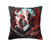 Zhongkaihua Taie d'oreiller Dan Da Dan 45 x 45 cm, taie d'oreiller carrée imprimée 3D Dan Dan Merch pour chambre à coucher, canapé, bureau (oreiller non inclus)