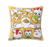 Zhongkaihua Taie d'oreiller Dan Da Dan 45 x 45 cm, taie d'oreiller carrée imprimée 3D Dan Dan Merch pour chambre à coucher, canapé, bureau (oreiller non inclus)