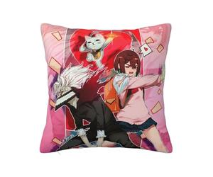 Zhongkaihua Taie d'oreiller Dan Da Dan 45 x 45 cm, taie d'oreiller carrée imprimée 3D Dan Dan Merch pour chambre à coucher, canapé, bureau (oreiller non inclus)