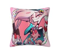 Zhongkaihua Taie d'Oreiller Hazbin Hôtel - Impression Anime Alastor/Angel Dust - 45 x 45 cm (Oreiller Non Inclus)