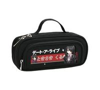 Zhongkaihua Tokisaki Kurumi Yatogami Tohka Trousse à crayons en toile inspirée de l'anime, organisateur de papeterie spacieux et élégant, cadeau de rentrée scolaire pour enfants, Type 4, 21cm x 9cm x