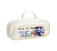 Zhongkaihua Tokisaki Kurumi Yatogami Tohka Trousse à crayons en toile inspirée de l'anime, organisateur de papeterie spacieux et élégant, cadeau de rentrée scolaire pour enfants, Type 15, 21cm x 9cm x