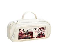 Zhongkaihua Tokisaki Kurumi Yatogami Tohka Trousse à crayons en toile inspirée de l'anime, organisateur de papeterie spacieux et élégant, cadeau de rentrée scolaire pour enfants, Type 13, 21cm x 9cm x