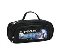 Zhongkaihua Tokisaki Kurumi Yatogami Tohka Trousse à crayons en toile inspirée de l'anime, organisateur de papeterie spacieux et élégant, cadeau de rentrée scolaire pour enfants, Type 1, 21cm x 9cm x