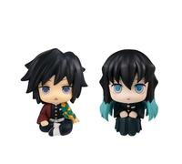 Zhongkaihua Tokitou Muichirou Figurine Tomioka Giyuu Figure Action Anime Look Up Figures Assise Position Modele Mini Statue Decoration Collection Cadeaux 10cm PVC