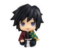 Zhongkaihua Tokitou Muichirou Figurine Tomioka Giyuu Figure Action Anime Look Up Figures Assise Position Modele Mini Statue Decoration Collection Cadeaux 10cm PVC
