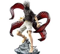 Zhongkaihua Tokyo Ghoul Figurine Ken Kaneki Action Figure en PVC modèle d'anime pour bureau, décoration de Noël, cadeau d'anniversaire (expressions changeables)