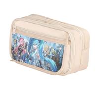 Zhongkaihua Trousse à crayons Miku Kawaii Anime - Super mignon personnage de dessin animé imprimé, 21 x 8 x 13 cm, grande capacité, multi-compartiments, papeterie, cadeaux pour étudiants, Type 18
