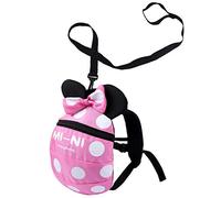 Zhongsheng Le sac à dos mignon d'enfants de bande dessinée ，2019 nouveaux mini sacs à dos avec le harnais en nylon de sécurité, bébé enfant marche Sac à dos de sécurité (1-3 ans，Rose)